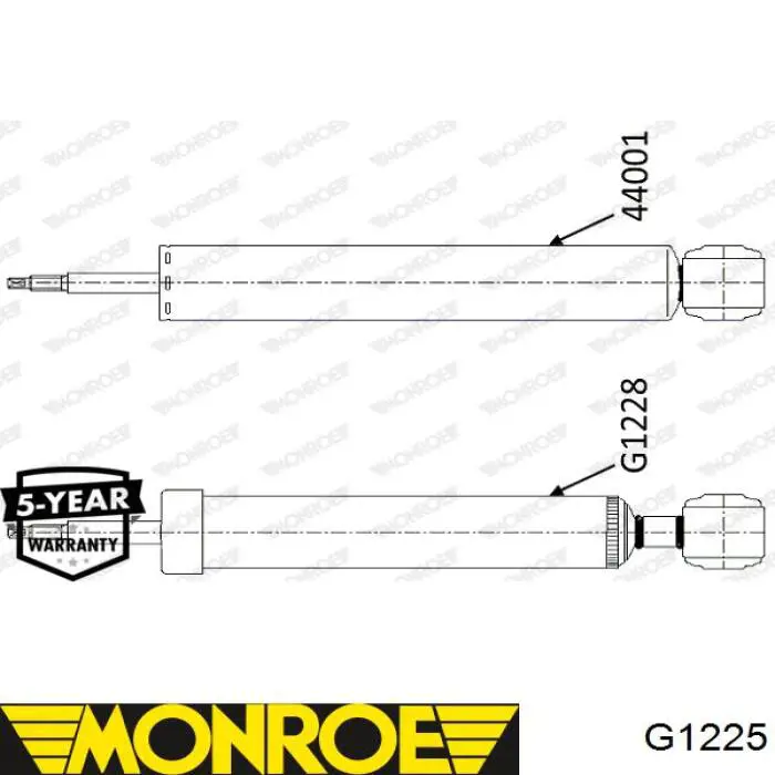 G1225 Monroe amortiguador trasero