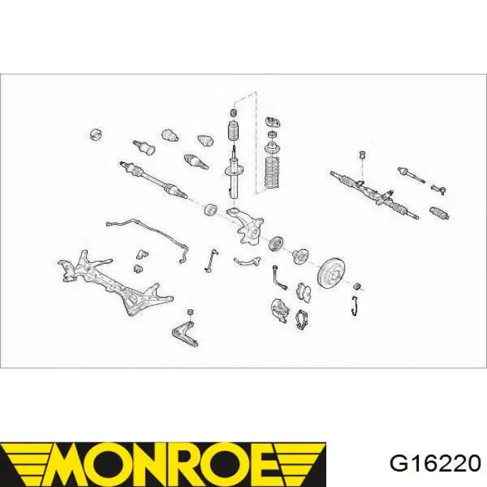 G16220 Monroe Amortiguador frontal