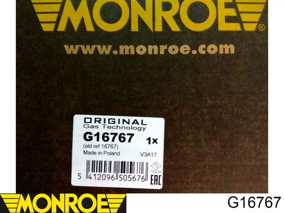 G16767 Monroe amortiguador delantero izquierdo