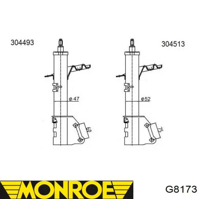 Amortiguadores Monroe G8173 precio, desde 44,32 EUR