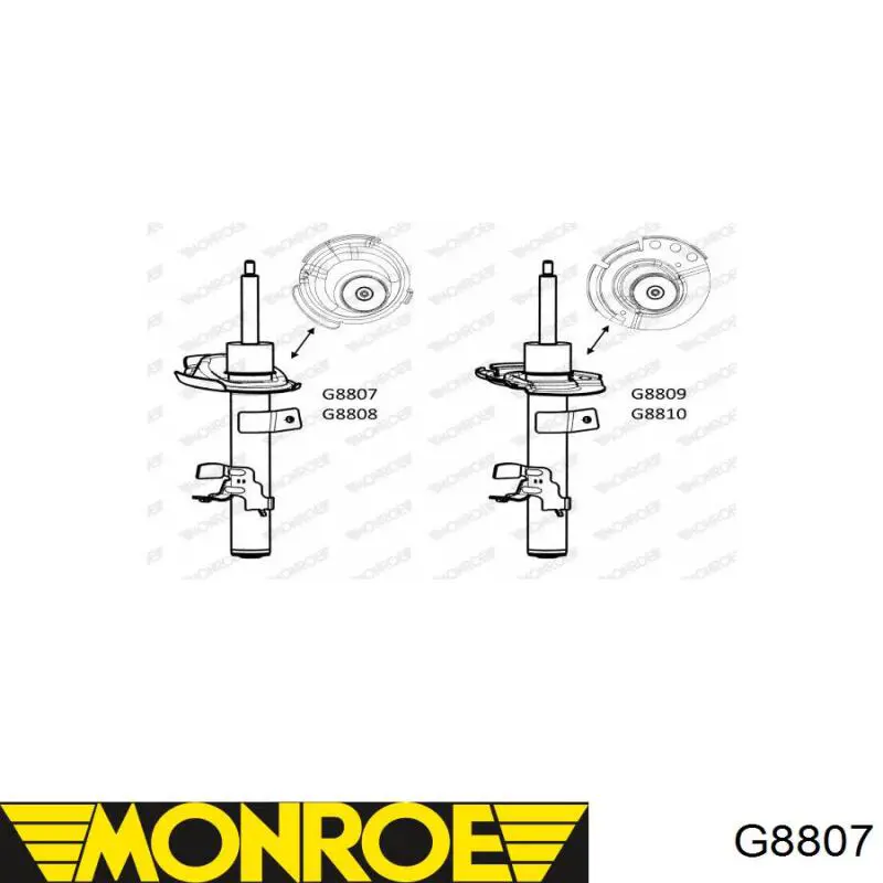 G8807 Monroe Amortiguador frontal