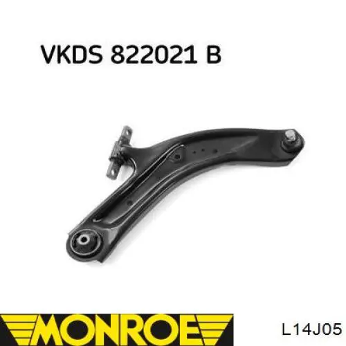 Brazo inferior derecho de la suspensión delantera 27X138 Polcar