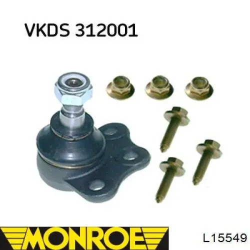 Rótula inferior de suspensión Teknorot F605K