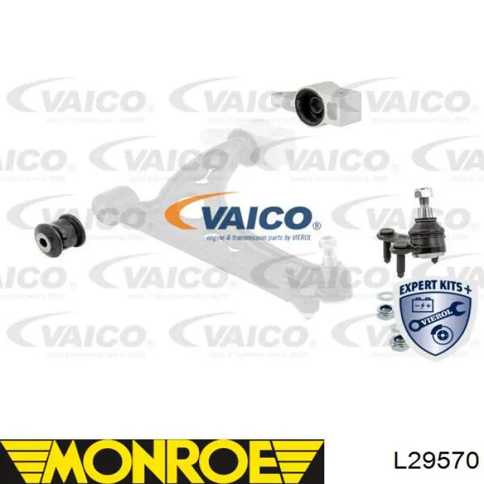 Brazo inferior izquierdo de la suspensión delantera VOWP1865 Moog