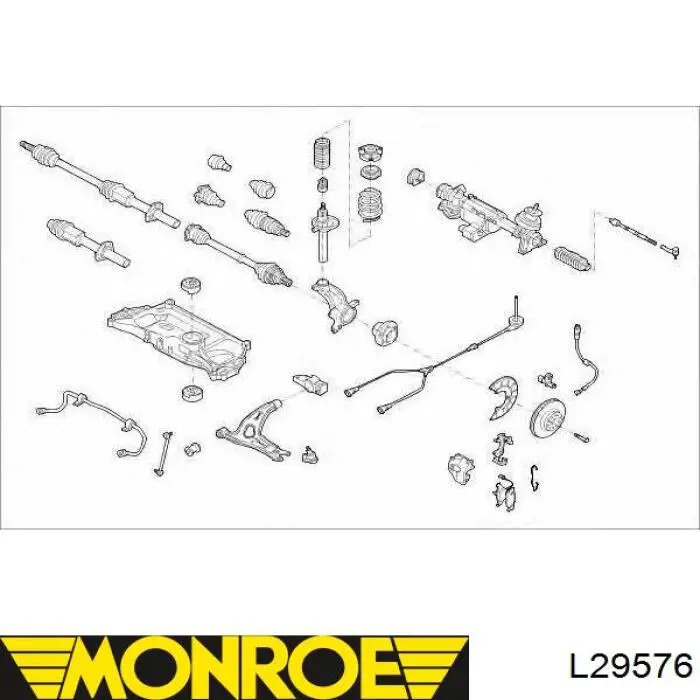 Comprar L29576 Monroe Rótula de suspensión inferior izquierda