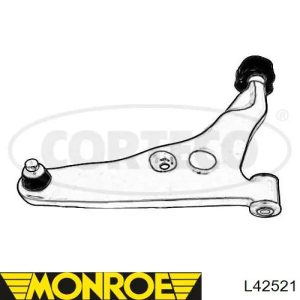 Brazo inferior derecho de la suspensión delantera Monroe L42521 precio, desde 75,10 EUR