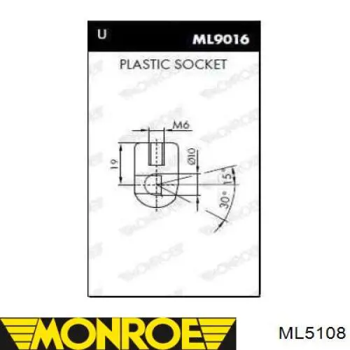 ML5108 Monroe amortiguador de maletero