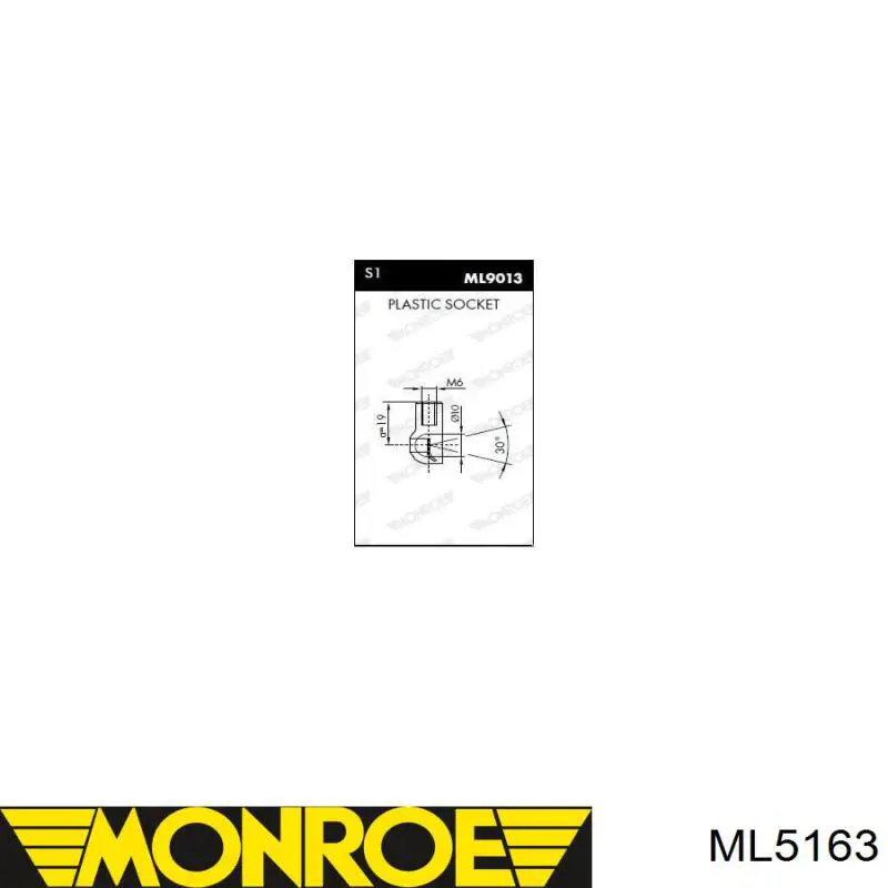 ML5163 Monroe amortiguador maletero