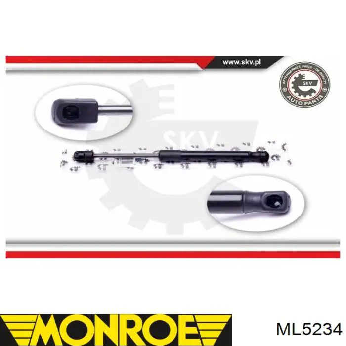 Muelle neumatico maletero Doga 2041133