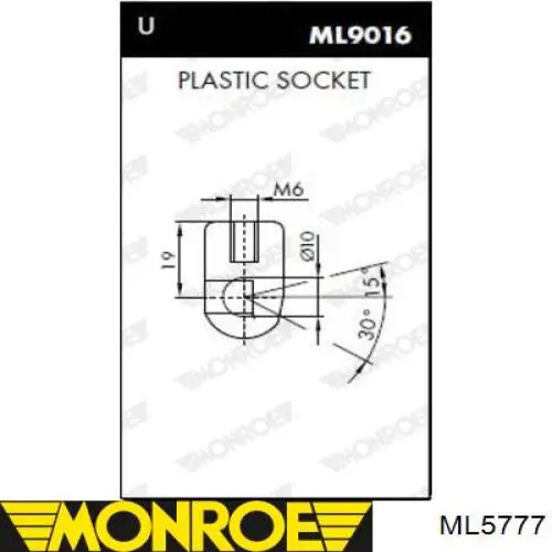 Amortiguador de maletero Monroe ML5777 precio, desde 15,83 EUR