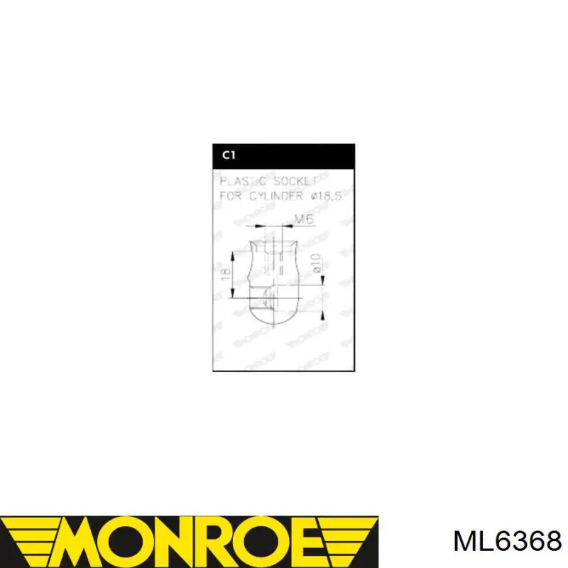 Comprar ML6368 Monroe Amortiguador de capó izquierdo