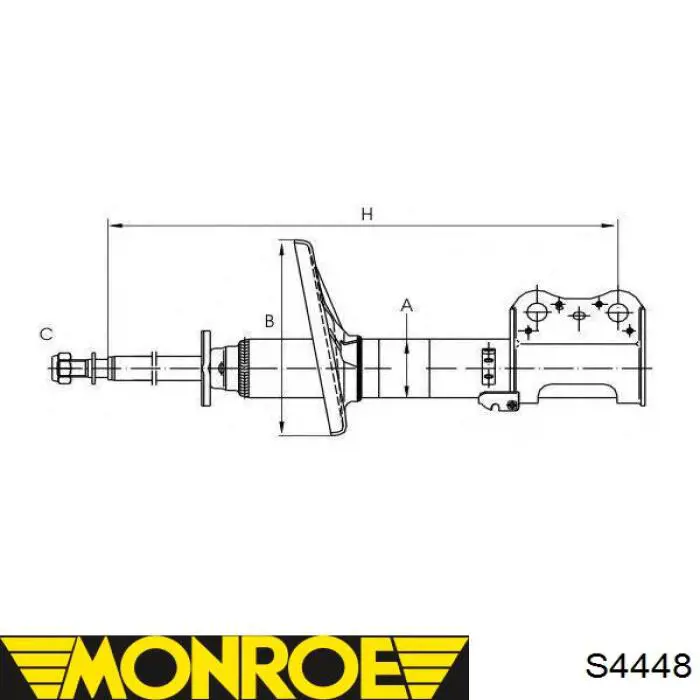 S4448 Monroe amortiguador delantero