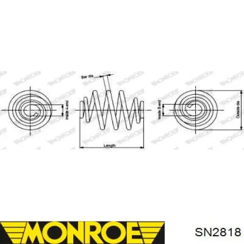 Comprar SR065TP Raiso Muelle de eje trasero
