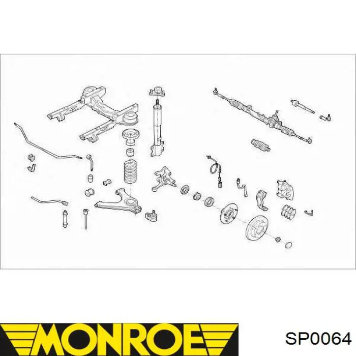 Muelle delantero SP0064 Monroe