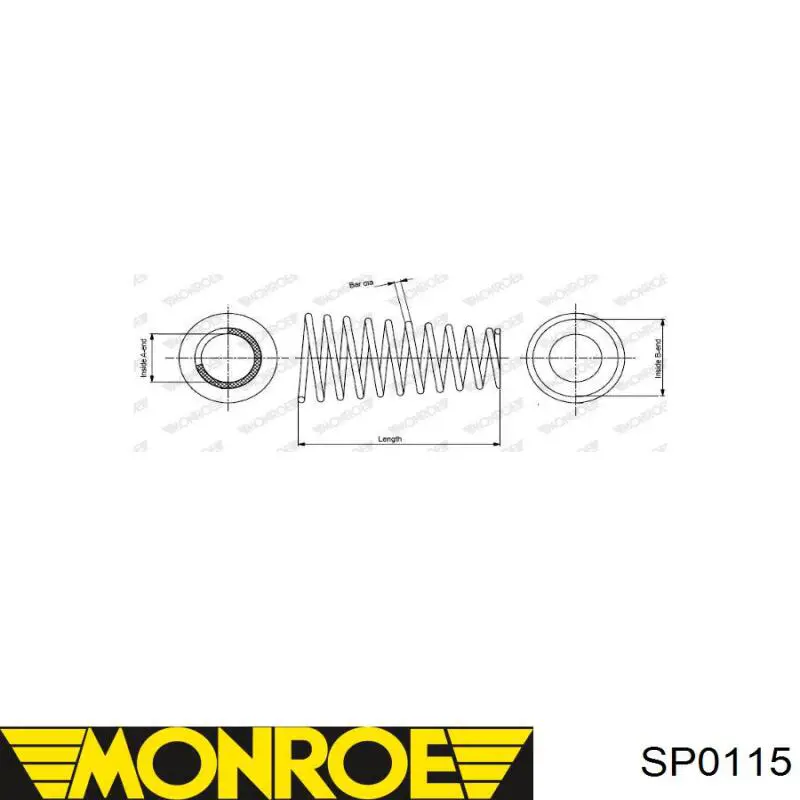 Muelle delantero SP0115 Monroe