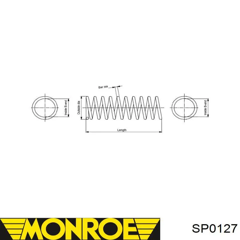 7582809 Fiat/Alfa/Lancia muelle de suspensión eje delantero