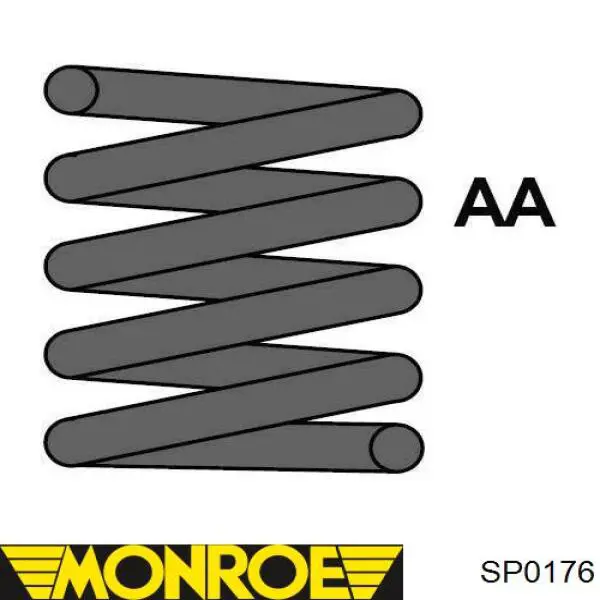 SP0176 Monroe muelle de suspensión eje delantero