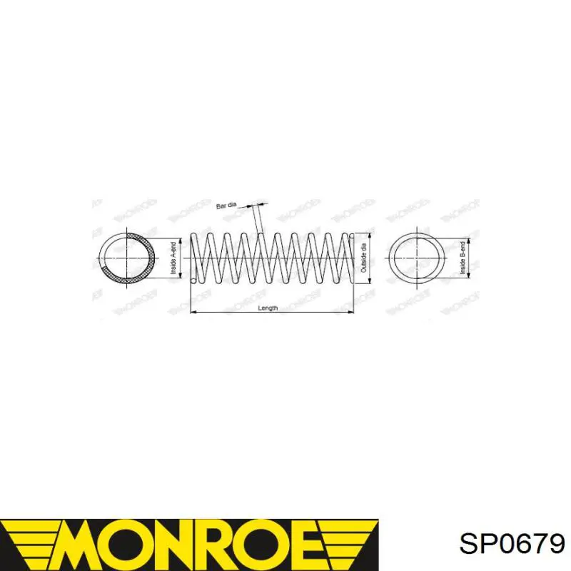 Comprar SP0679 Monroe Muelle de eje trasero