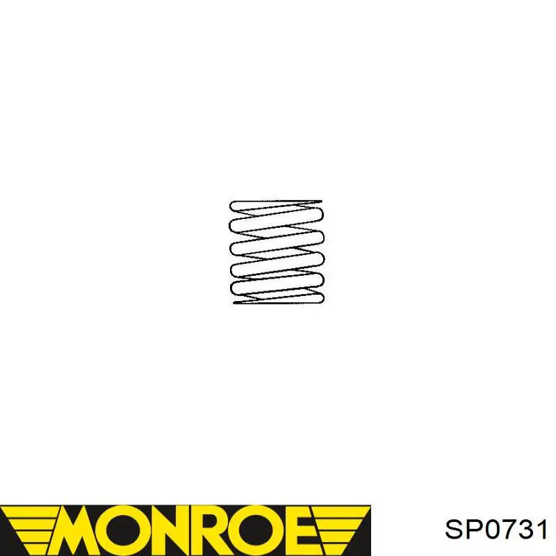 SP0731 Monroe muelle de suspensión eje trasero