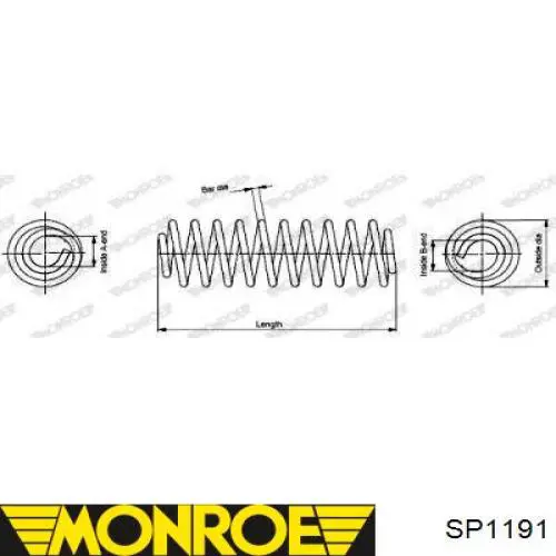 Muelles delantero Monroe SP1191