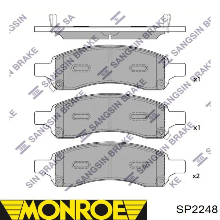 SP2248 Monroe Muelle delantero