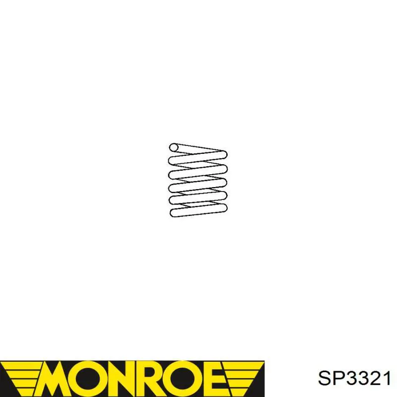 SP3321 Monroe muelle de suspensión eje delantero