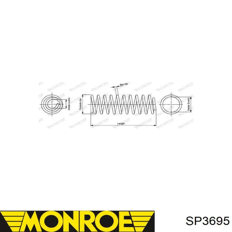 SP3695 Monroe Muelle trasero