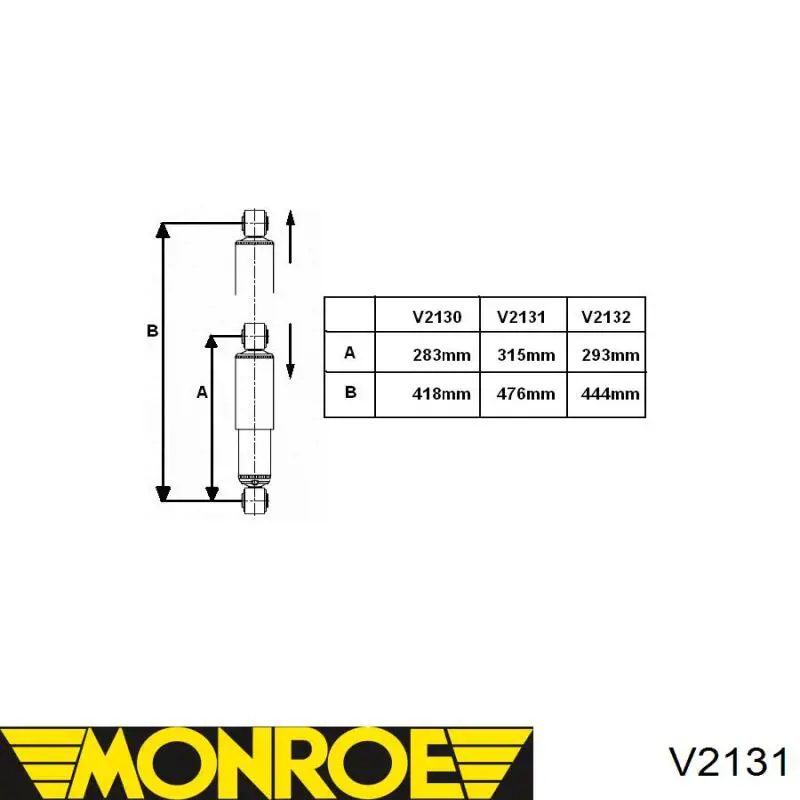 V2131 Monroe amortiguador trasero