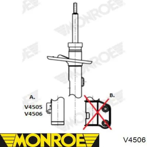 V4506 Monroe amortiguador delantero