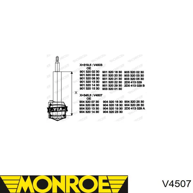 Comprar V4507 Monroe Amortiguador