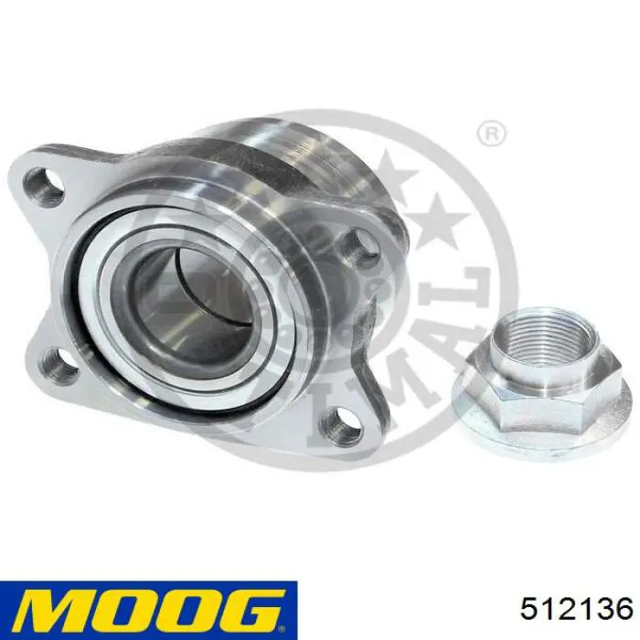 512136 Moog cubo de rueda trasero