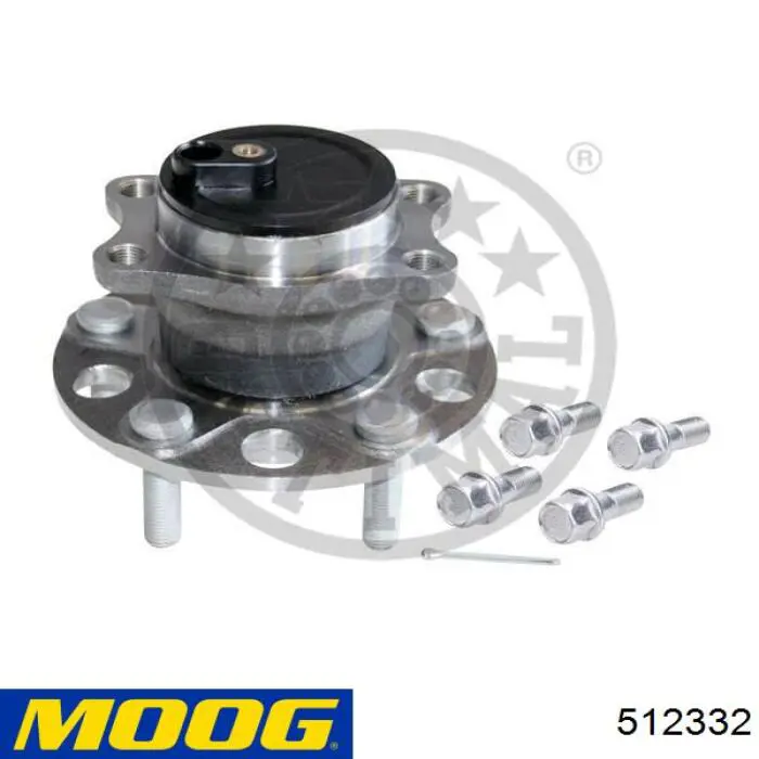 512332 Moog cubo de rueda trasero