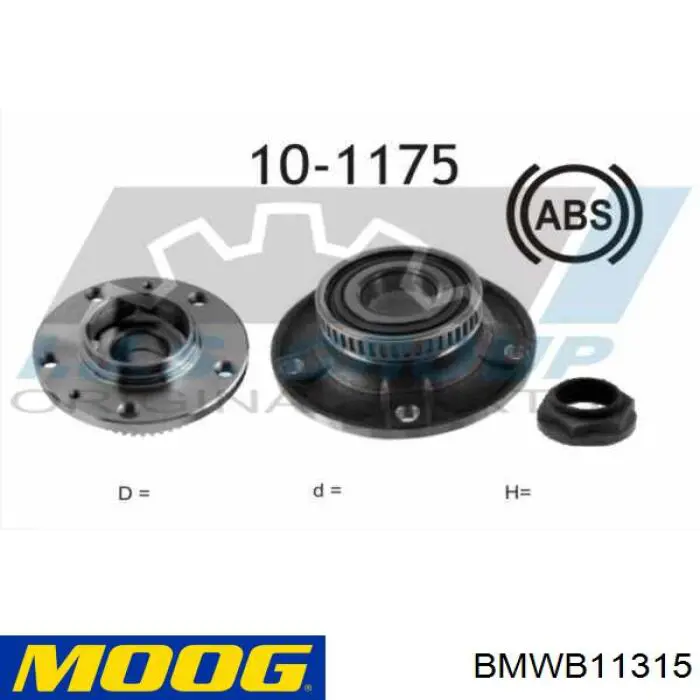 Buje de rueda delantero Moog BMWB11315 precio, desde 46,48 EUR
