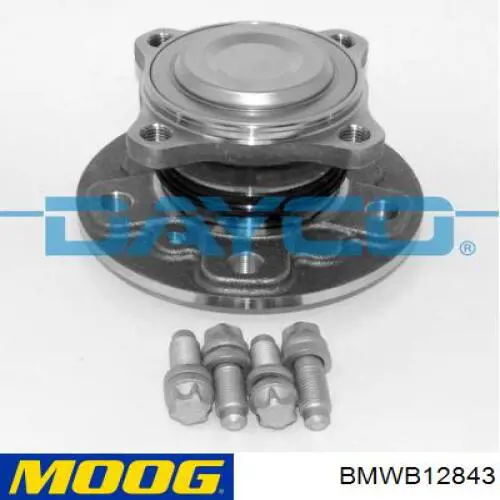 BMWB12843 Moog cubo de rueda trasero