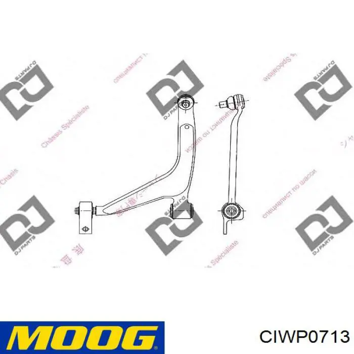 Brazo inferior izquierdo de la suspensión delantera 3RG 31225