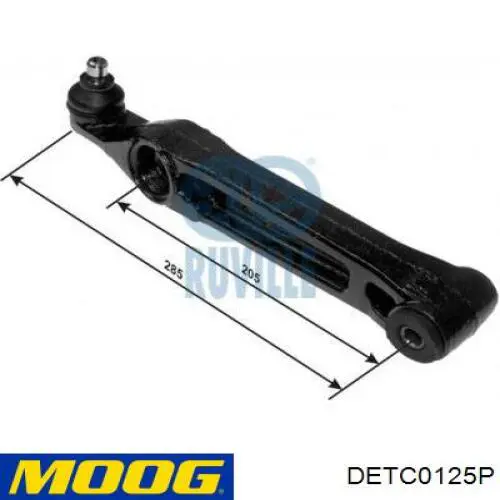 Brazo inferior izquierdo/derecho de suspensión delantera Moog DETC0125P