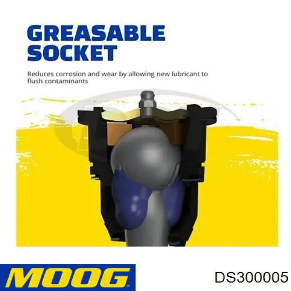 Barra de dirección completa derecha DS300005 Moog