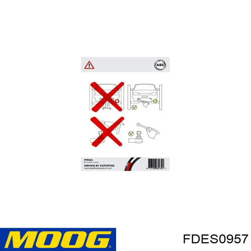 Comprar FDES0957 Moog Rótula barra de acoplamiento exterior