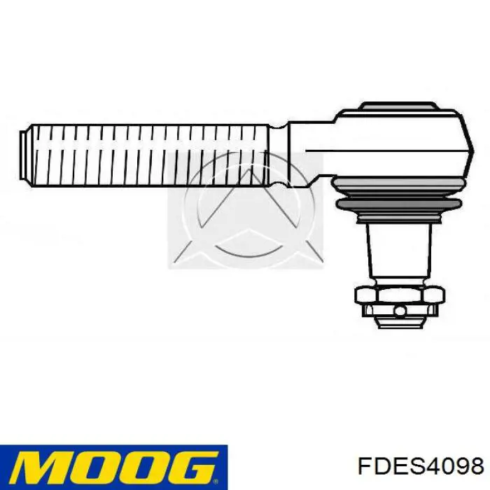 Terminal de dirección longitudinal trasero FDES4098 Moog