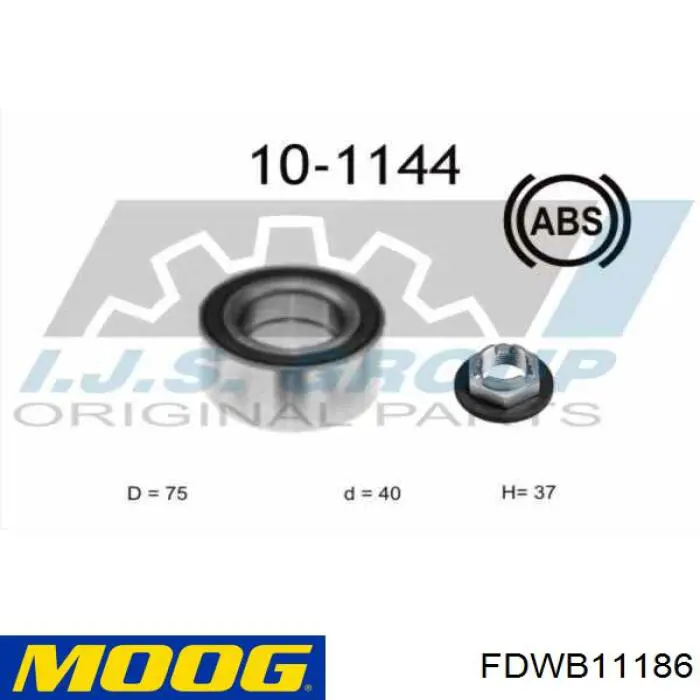 Cojinete de rueda delantero Jaguar X-type CF1