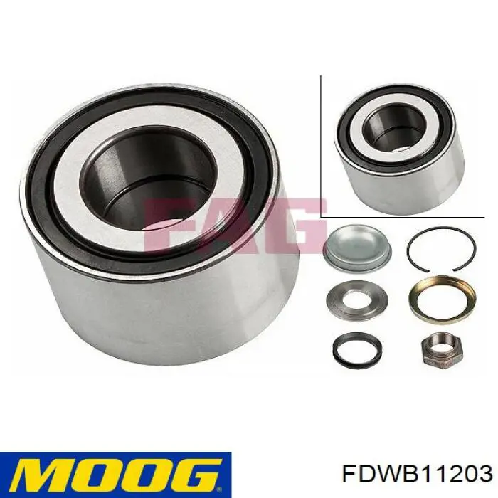 Rodamiento de rueda delantero Moog FDWB11203