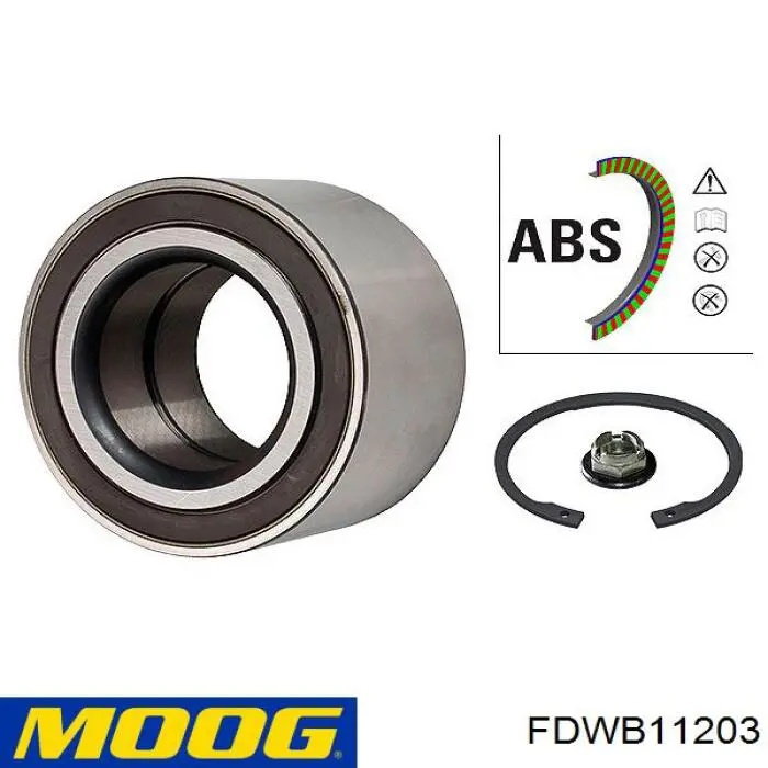 Cojinete de rueda delantero FDWB11203 Moog