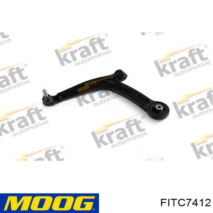 Brazo inferior izquierdo de la suspensión delantera 96906612 RTS