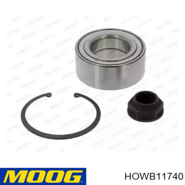 Cojinete de rueda delantero Moog HOWB11740 precio, desde 31,62 EUR