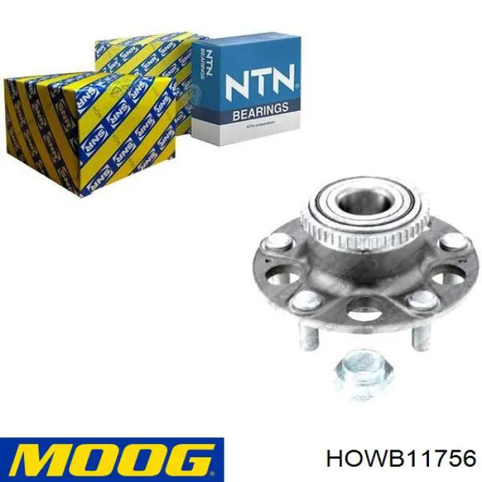 HOWB11756 Moog cubo de rueda trasero