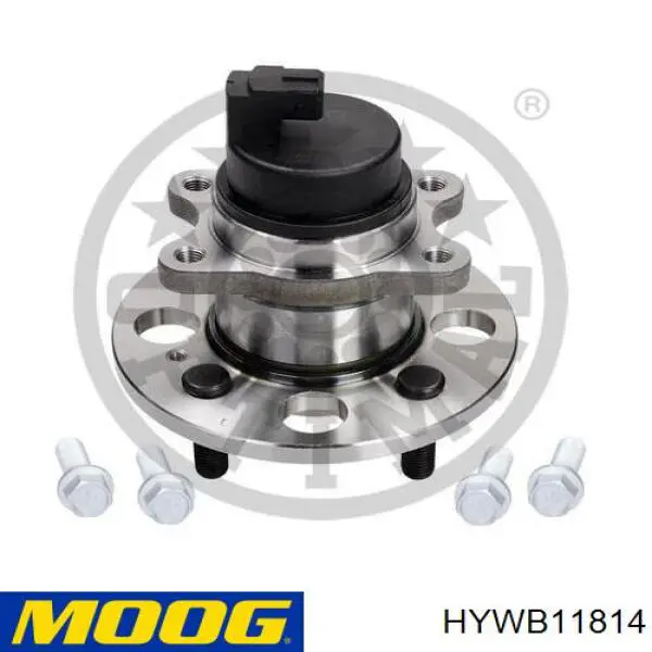 Cubo de rueda trasero 654W0200 Ridex