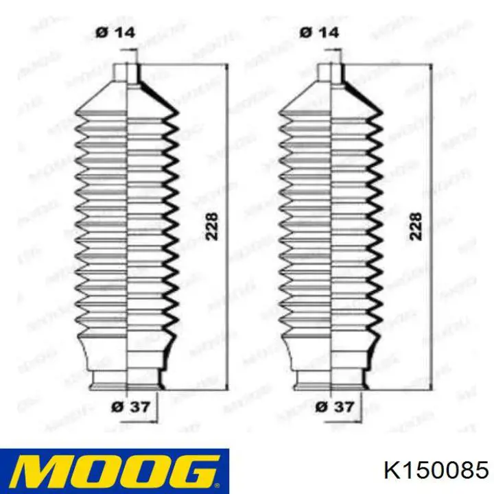 K150085 Moog fuelle de dirección