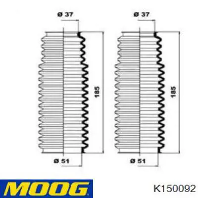 K150092 Moog fuelle de dirección