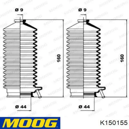 Fuelle dirección K150155 Moog