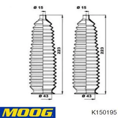 K150195 Moog fuelle de dirección